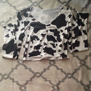 Cow print SHEIN top